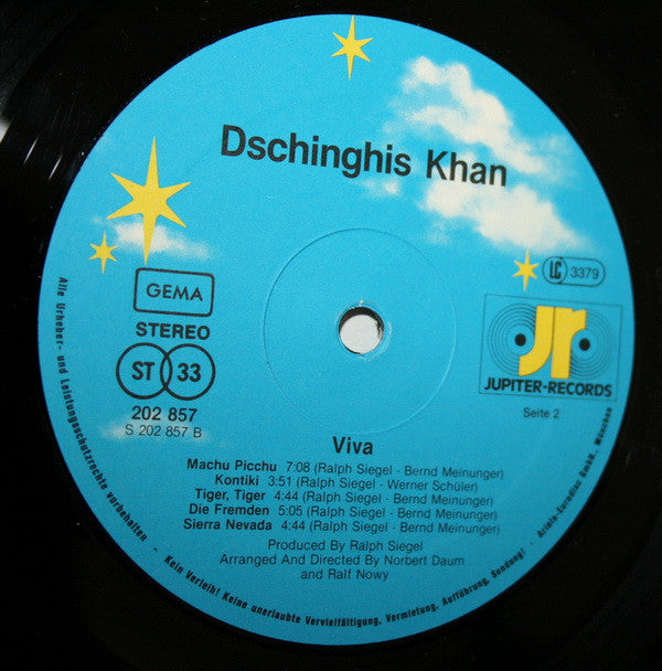 Dschinghis Khan : Viva (LP, Album)