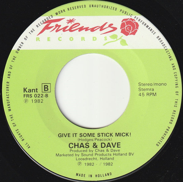 Chas & Dave* : Ain't No Pleasing You (7", Single, Smo)