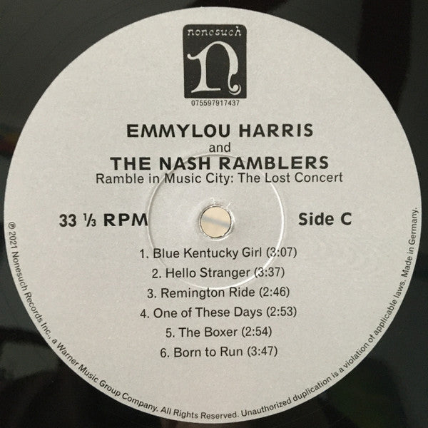 Emmylou Harris And The Nash Ramblers : Ramble In Music City: The Lost Concert (2xLP, Album)