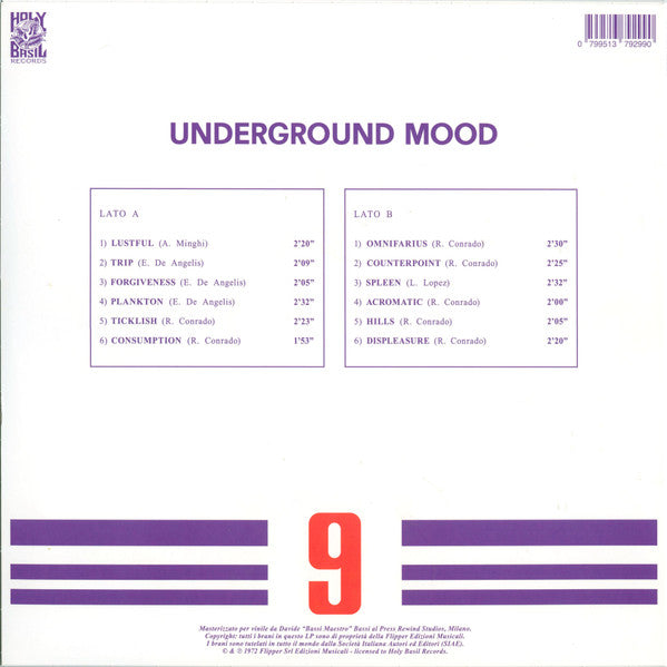 Unknown Artist : Underground Mood (LP, Comp, Ltd, RE)