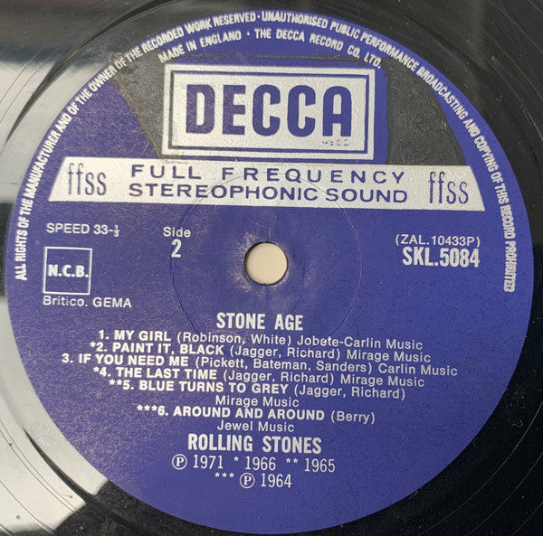 The Rolling Stones : Stone Age (LP, Comp)