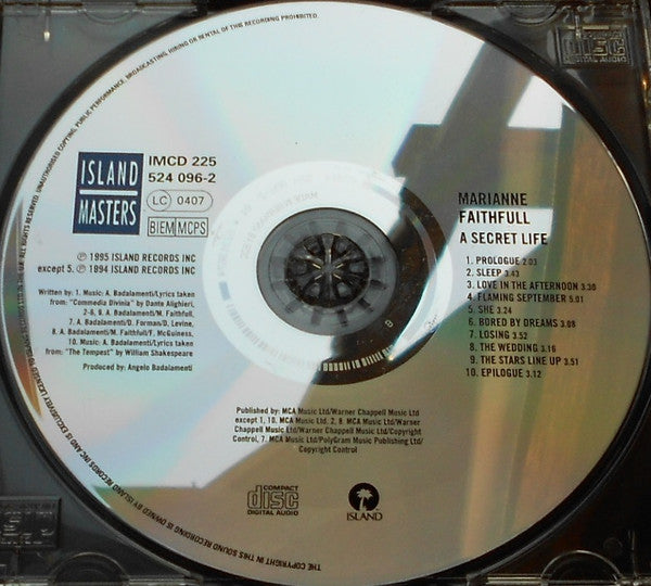 Marianne Faithfull : A Secret Life (CD, Album)