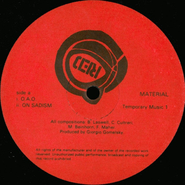 Material : Temporary Music 1 (12")