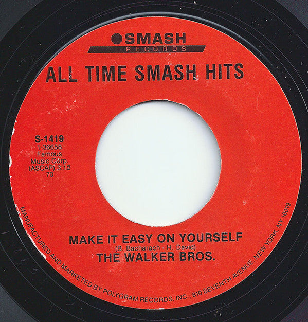 The Walker Brothers : The Sun Ain't Gonna Shine Anymore (7", RE, Styrene)