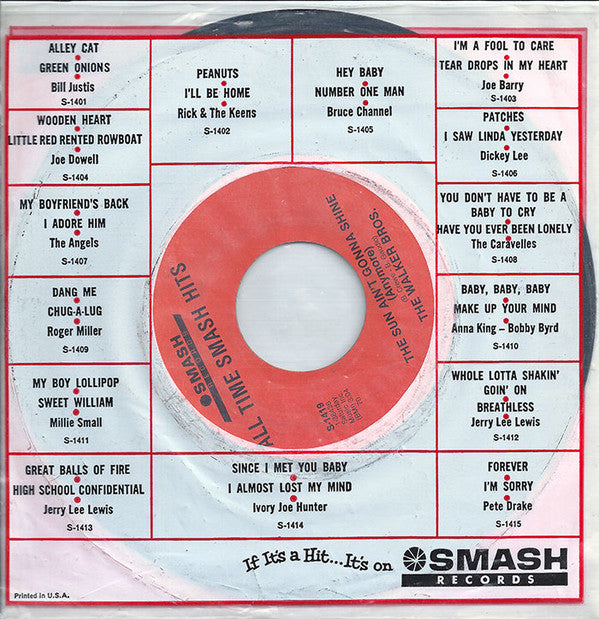 The Walker Brothers : The Sun Ain't Gonna Shine Anymore (7", RE, Styrene)