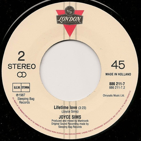 Joyce Sims : Come Into My Life (7", Single)