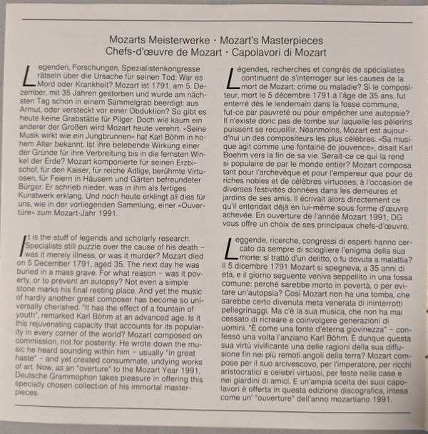 Wolfgang Amadeus Mozart, Berliner Philharmoniker, Gerd Seifert, Herbert Von Karajan : 4 Hornkonzerte (CD, Album)