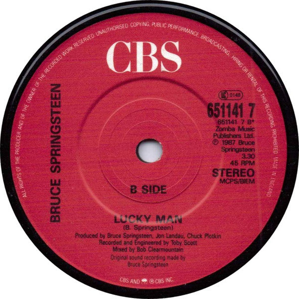 Bruce Springsteen : Brilliant Disguise (7", Single)