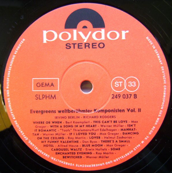 Various : Evergreens Weltberühmter Komponisten (LP, Comp)