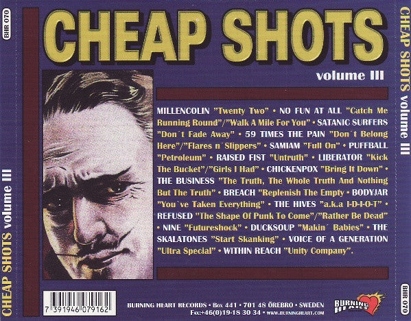 Various : Cheap Shots Volume III (CD, Comp)