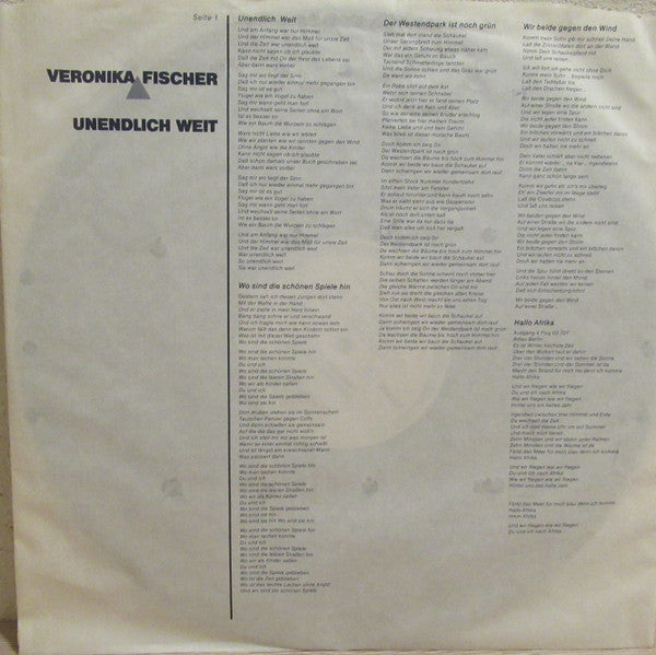 Veronika Fischer : Unendlich Weit (LP, Album)