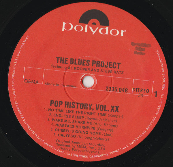 The Blues Project : Pop History, Vol 20 (2xLP, Comp)