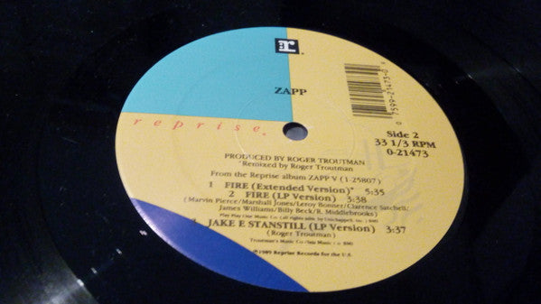 Zapp : Fire (12", Maxi)