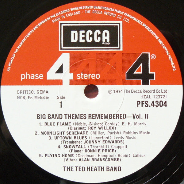 Ted Heath And His Orchestra : Big Band Themes Remembered Vol. II (LP, Album)