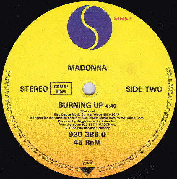 Madonna : Angel (Extended Dance Mix) (12")