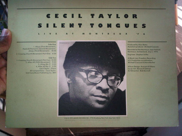 Cecil Taylor : Silent Tongues: Live At Montreux '74 (LP, Album)