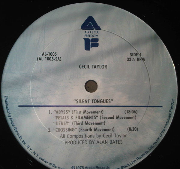Cecil Taylor : Silent Tongues: Live At Montreux '74 (LP, Album)