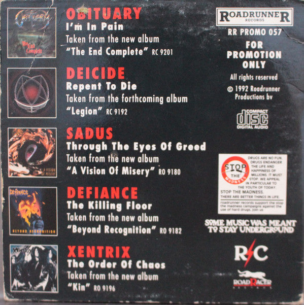 Various : Roadrunner Records Presents Songs Of Pain (CD, Comp, Promo, Smplr)