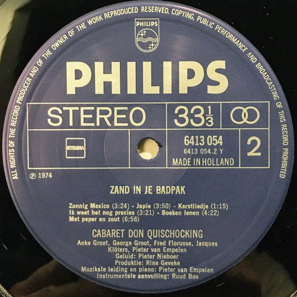 Don Quishocking : Zand In Je Badpak (LP, Album)