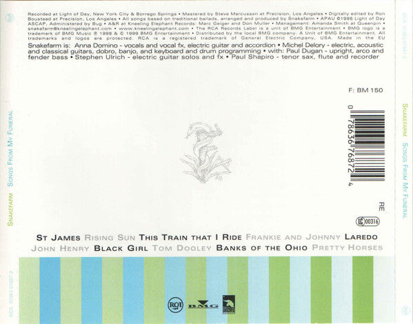 Snakefarm : Songs From My Funeral (CD, Album)