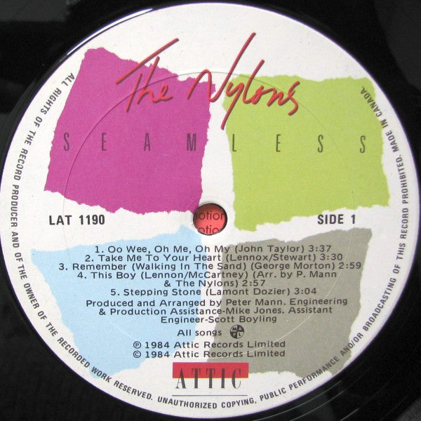 The Nylons : Seamless (LP, Album)
