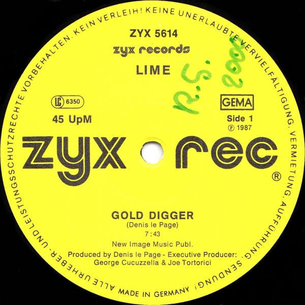 Lime (2) : Gold Digger (12", Maxi)