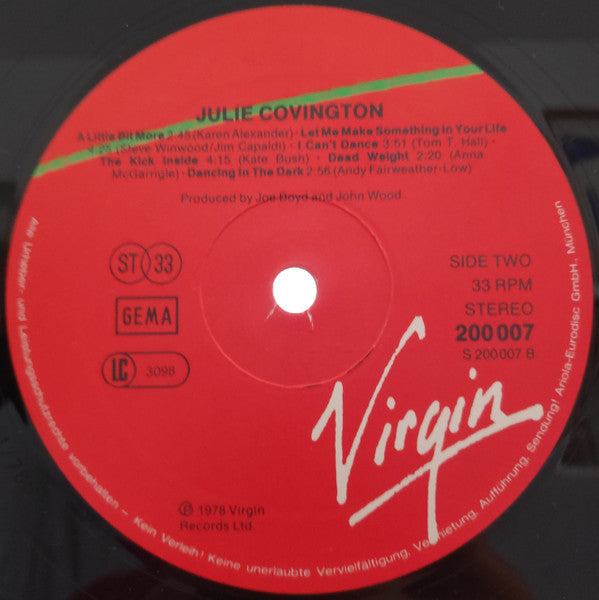 Julie Covington : Julie Covington (LP, Album)