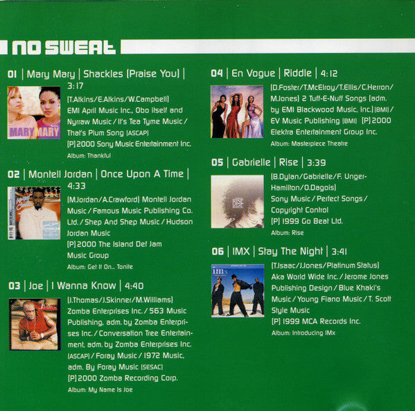 Various : No Sweat 11 (CD, Comp)