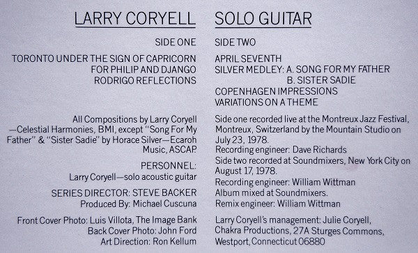 Larry Coryell : European Impressions (LP, Album)
