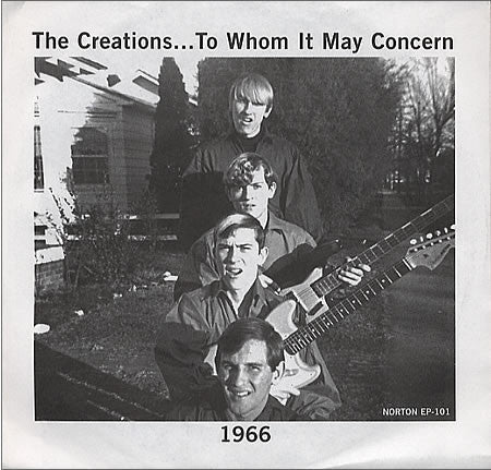 The Creations (5) : To Whom It May Concern (7", EP)