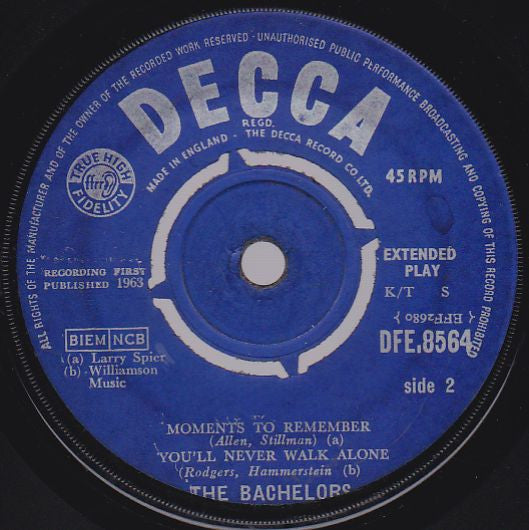 The Bachelors : Diane (7", EP)