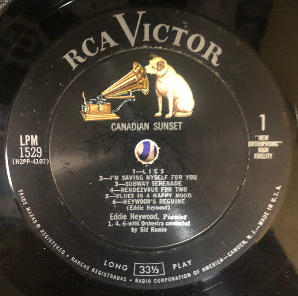 Eddie Heywood : Canadian Sunset (LP, Album, Mono, Hol)