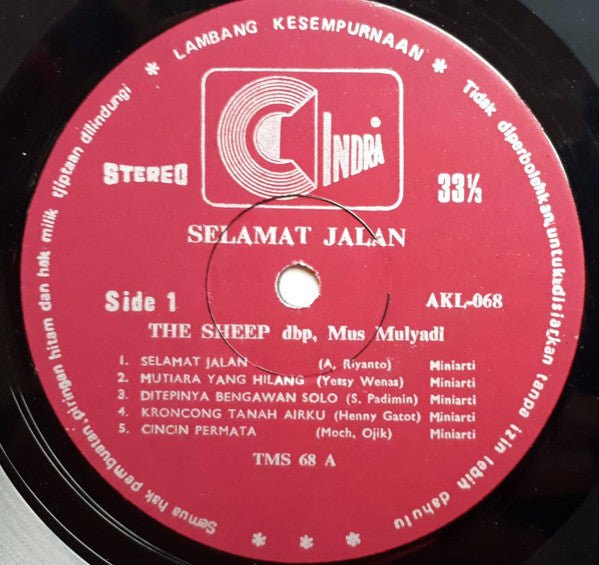 Miniarti, The Sheep's Dbp. Mus Mulyadi : Selamat Jalan (LP)