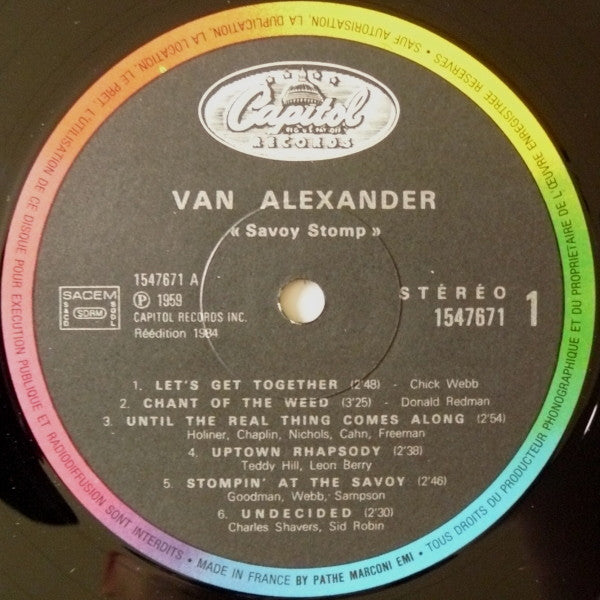 Van Alexander : Savoy Stomp (LP, RE)