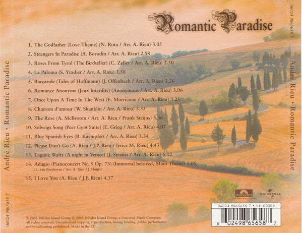 André Rieu : Romantic Paradise (2xCD, Album, Ltd, Sli)