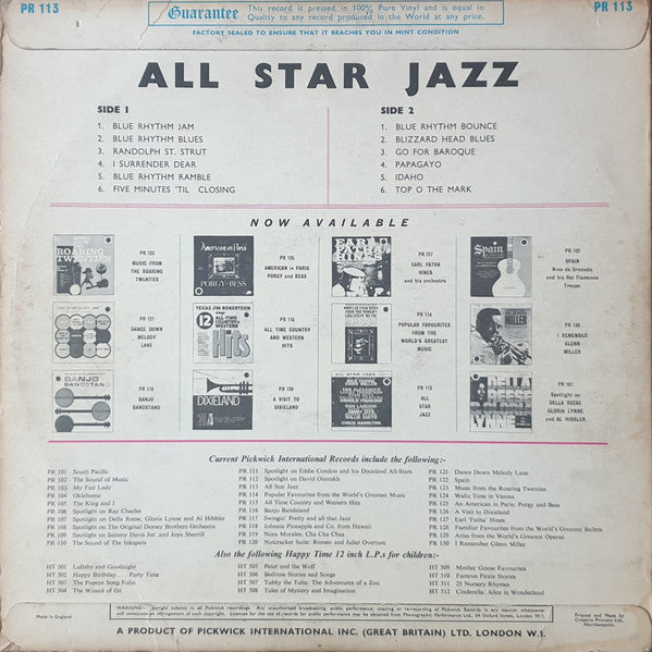 Various : All Star Jazz (LP, Comp)