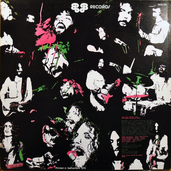 The Edgar Broughton Band : Live Hits Harder! (LP, Album)