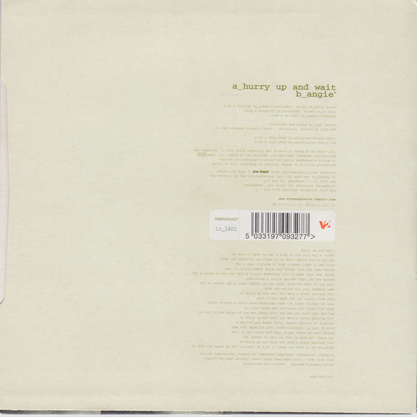 Stereophonics : Hurry Up And Wait (7", Single)