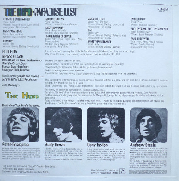 Herd : Paradise Lost (LP, Album)