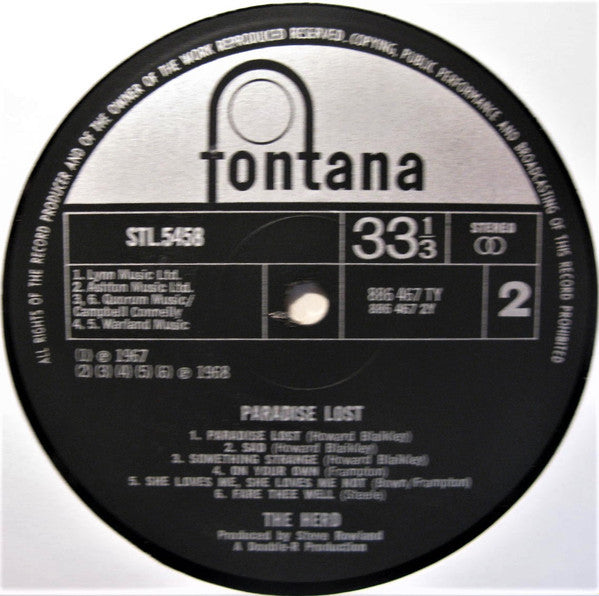 Herd : Paradise Lost (LP, Album)