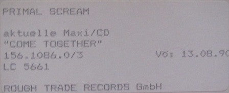 Primal Scream : Come Together (12", Maxi, Promo, W/Lbl)
