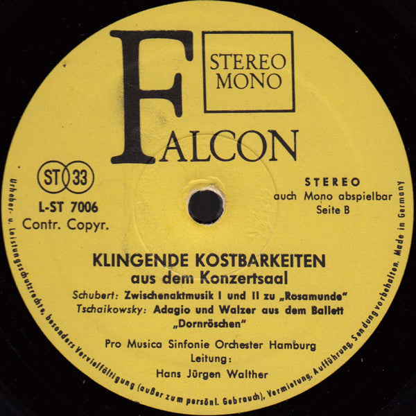 Hans-Jürgen Walther Dirigiert Das The Hamburg Pro Musica : Klingende Kostbarkeiten (LP, Comp)