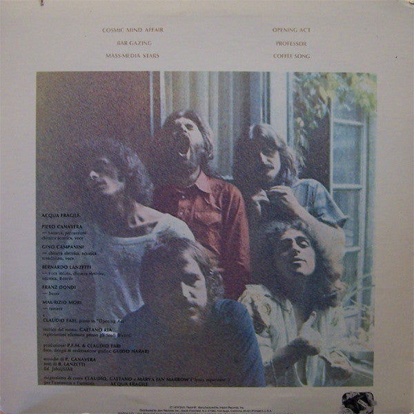 Acqua Fragile : Mass•Media Stars (LP, Album, RE)