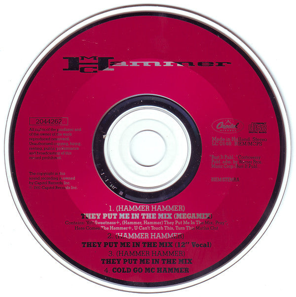 MC Hammer : (Hammer Hammer) They Put Me In The Mix (CD, Maxi)