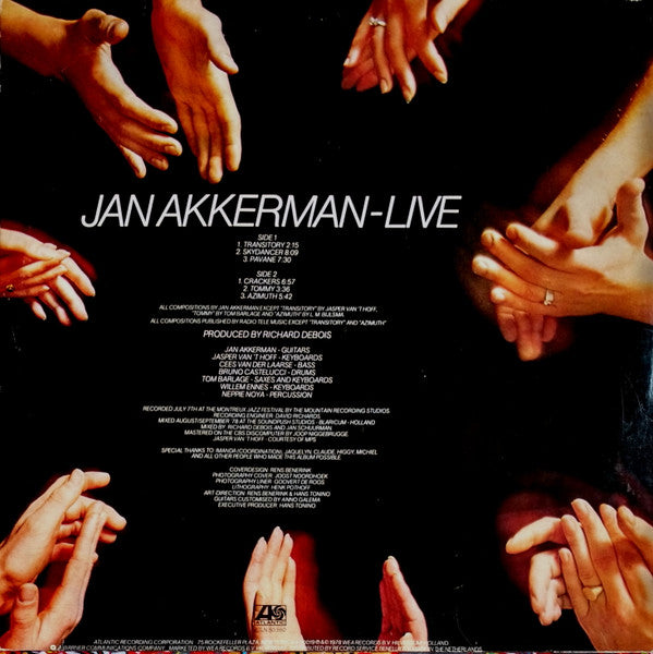 Jan Akkerman : Live (LP, Album, Whi)