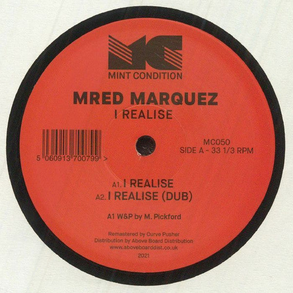 Mred Marques : I Realise (12", RE, RM)