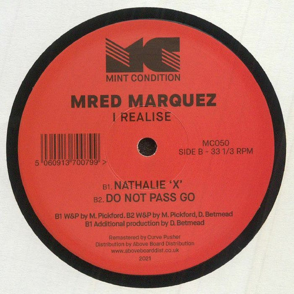Mred Marques : I Realise (12", RE, RM)