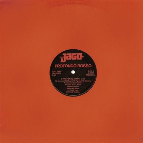 Jago : Profondo Rosso (12", Promo)