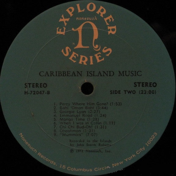 Various : Caribbean Island Music, Songs And Dances Of Haiti, The Dominican Republic & Jamaica (LP, Comp)