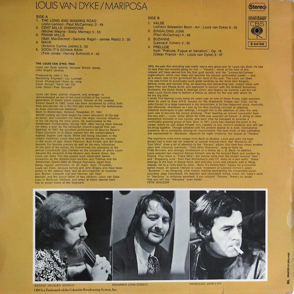 Louis van Dijk : Mariposa (LP, Album)